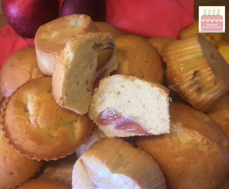 Nektarinen-Muffins – SINNIgeS Backen und Kochen